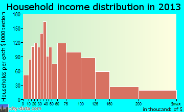 Sayreville household income distribution