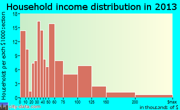 Sea Isle City household income distribution