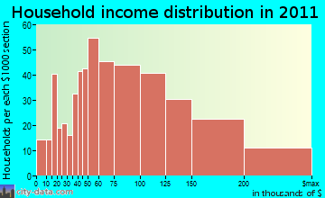 Succasunna-Kenvil household income distribution