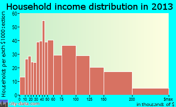Wanaque household income distribution
