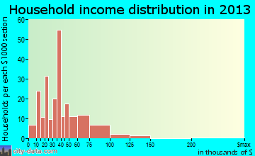 Atkins household income distribution