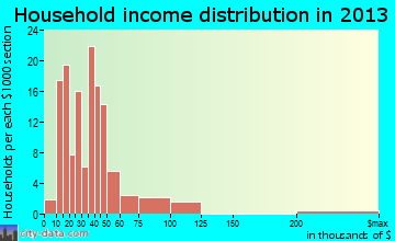 Capitan household income distribution