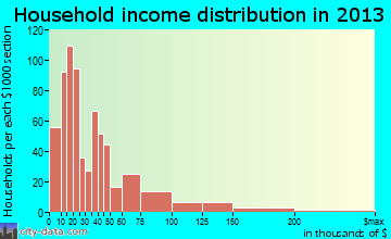 Silver City household income distribution