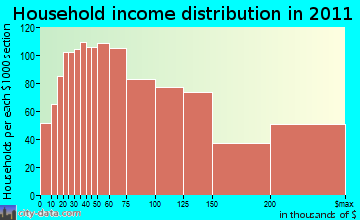 Mount Pleasant household income distribution
