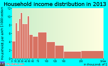 Bellport household income distribution