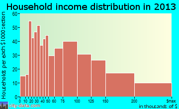 Bethpage household income distribution
