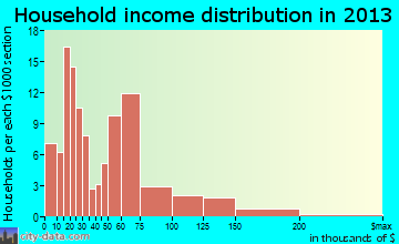 Brewster household income distribution