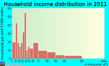 Canton, NY household income