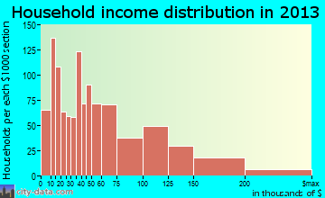 East Patchogue household income distribution