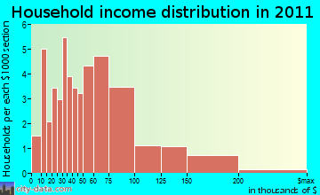 Elbridge household income distribution