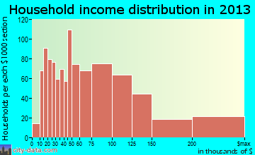 Elmont household income distribution
