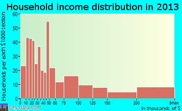 Great Neck Plaza household income distribution