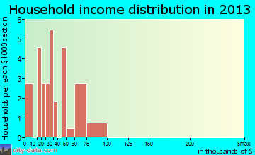 College City household income distribution