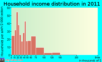 Lowville household income distribution