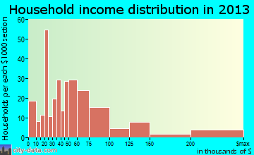 Menands household income distribution