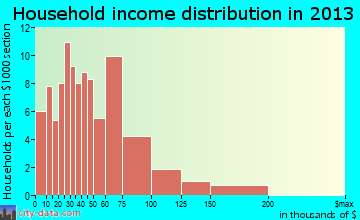 Middleport household income distribution