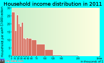 Mount Morris household income distribution