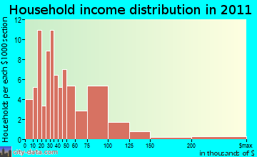 Newark Valley household income distribution