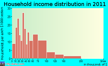 Newfane household income distribution