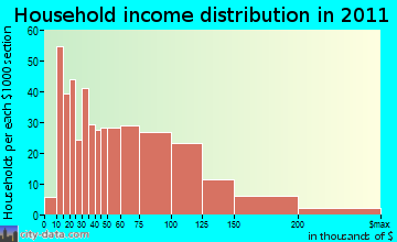 New Windsor household income distribution