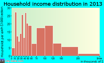North Patchogue household income distribution