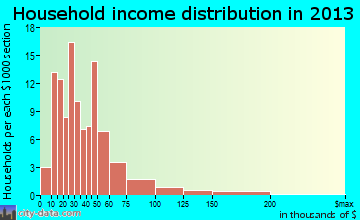 Decatur household income distribution
