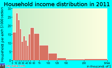 Owego household income distribution