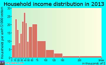 Port Ewen household income distribution