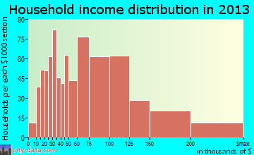 Ronkonkoma household income distribution