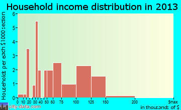 Round Lake household income distribution