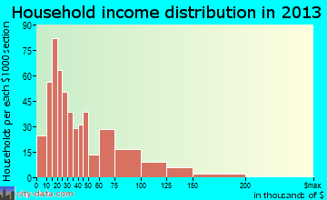 Saranac Lake household income distribution