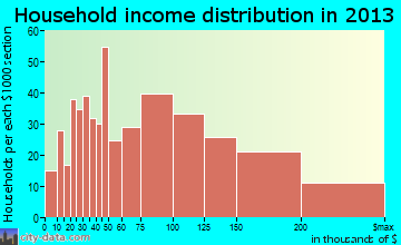 South Farmingdale household income distribution