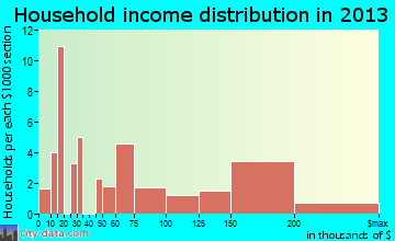 Stone Ridge household income distribution