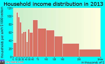 Valley Stream household income distribution