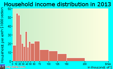 Walden household income distribution