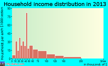 Wappingers Falls household income distribution