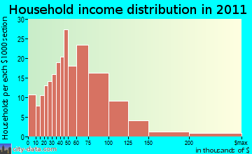 Riga household income distribution