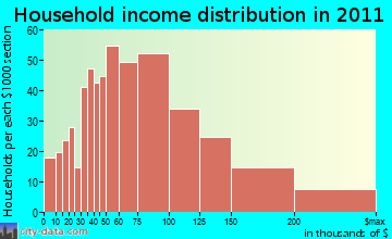 Patterson household income distribution