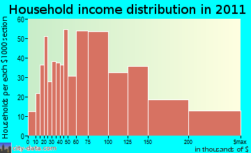 Putnam Valley household income distribution