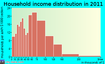 Pittstown household income distribution