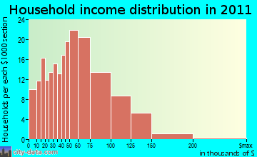 Saranac household income distribution