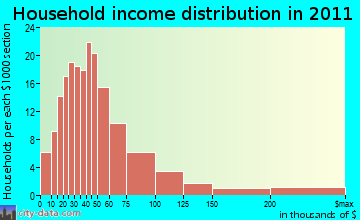 Livingston household income distribution