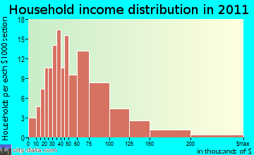 Stuyvesant household income distribution