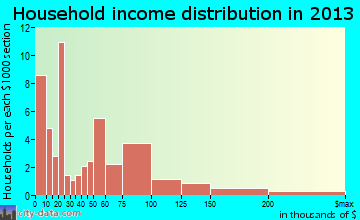 Banner Elk household income distribution