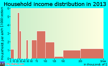Bald Head Island household income distribution