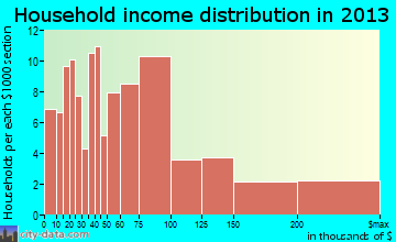Bermuda Run household income distribution