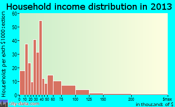 Elkin household income distribution