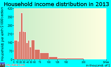 Goldsboro household income distribution
