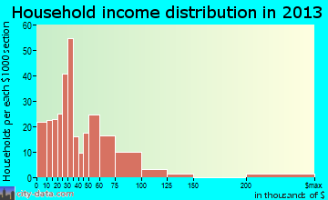 Granite Falls household income distribution
