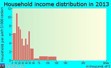 Magnolia household income distribution